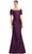 Alexander by Daymor 1967S24 - Beaded Button Mermaid Evening Dress Evening Dresses 4 / Plum