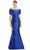 Alexander by Daymor 1967S24 - Beaded Button Mermaid Evening Dress Evening Dresses 4 / Royal