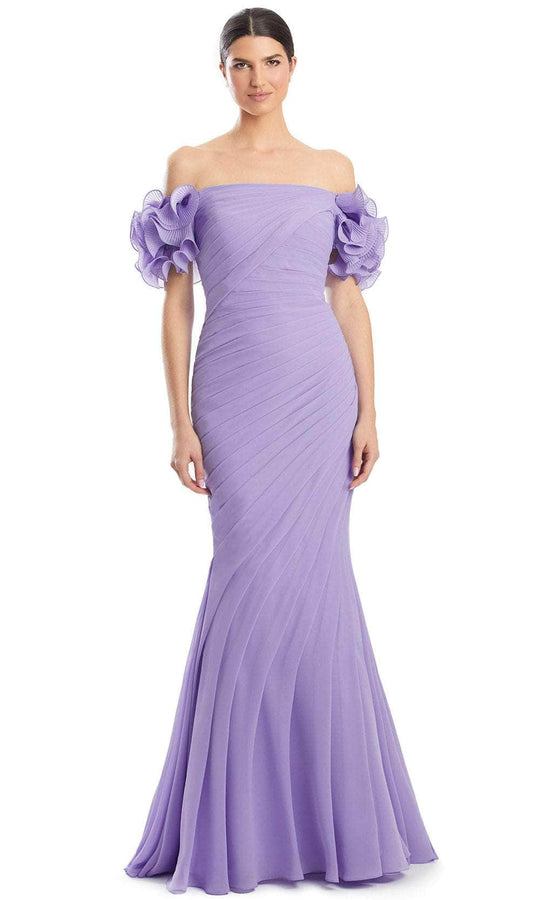 Alexander by Daymor 1992S24 - Off-Shoulder Ruffle Detailed Prom Dress