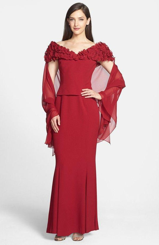 Alexander by Daymor 2003 Beaded Ruffles Evening Dress