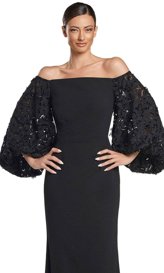 Alexander by Daymor 2047F24 - Lace Off-Shoulder Long Gown