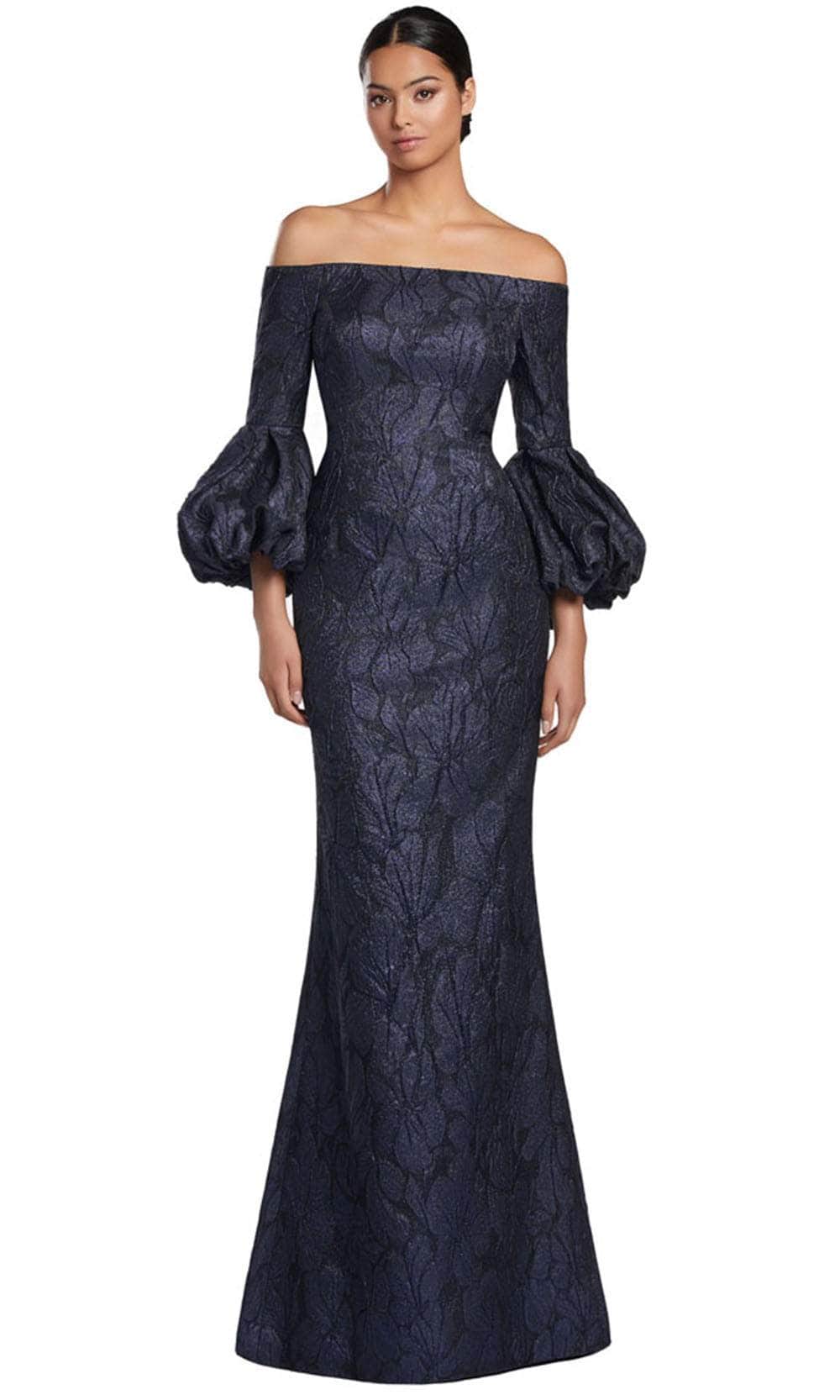 Alexander by Daymor 2054F24 - Off-Shoulder Long Sleeve Long Gown 20 / Navy - Shop Alexander by Daymor dresses on Couture Candy at CoutureCandy.com Alexander by Daymor 2054F24 - Off-Shoulder Long Sleeve Long Gown 20 / Navy - Shop Alexander by Daymor dresses on Couture Candy at CoutureCandy.com