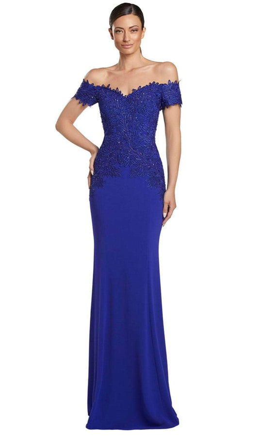 Alexander by Daymor 2057F24 - Embroidered Off Shoulder Evening Gown