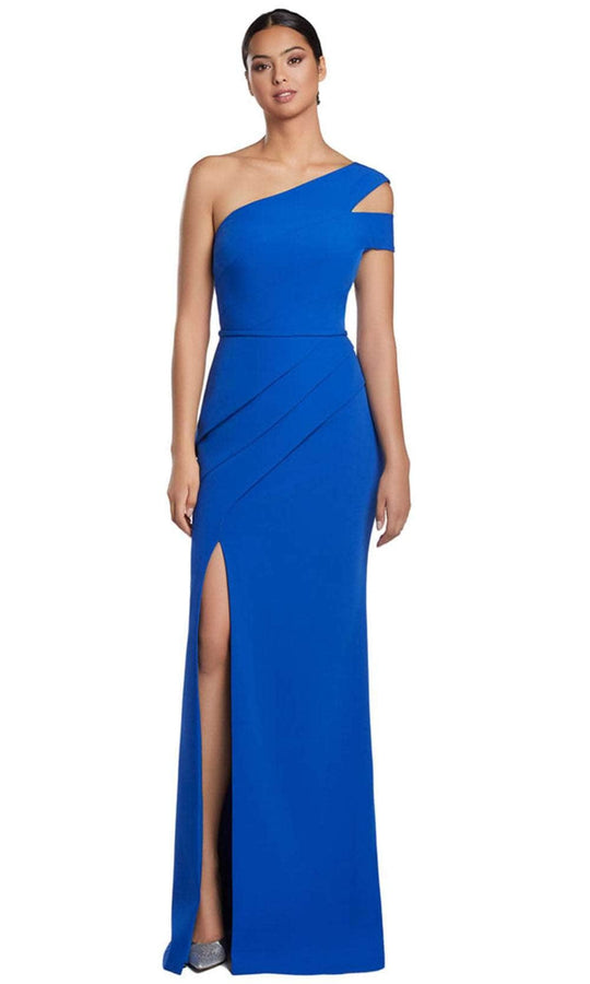 Alexander by Daymor 2058F24 - Pleated One Shoulder Evening Gown