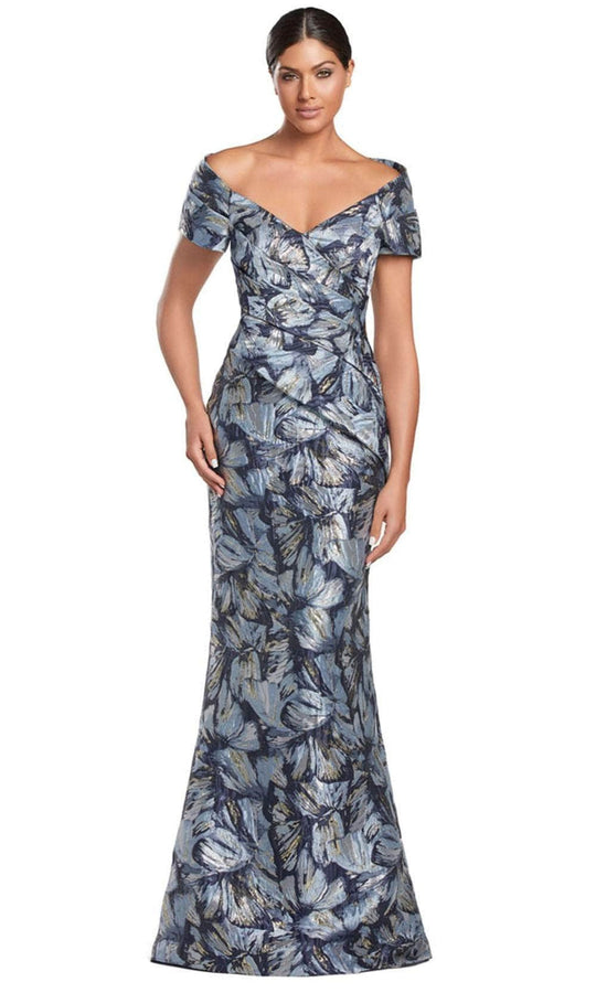 Alexander by Daymor 2062F24 - Pleated Off-Shoulder Evening Gown