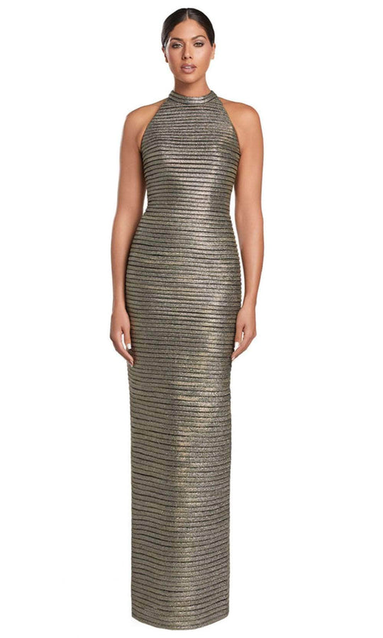 Alexander by Daymor 2065F24 - High Halter Column Evening Gown