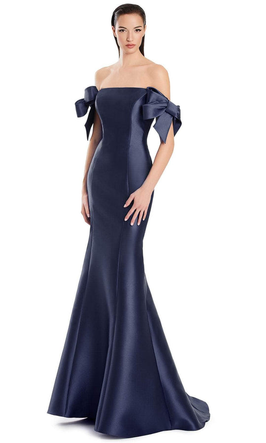 Alexander by Daymor 3047S25 - Bow Sleeve Mermaid Evening Dress