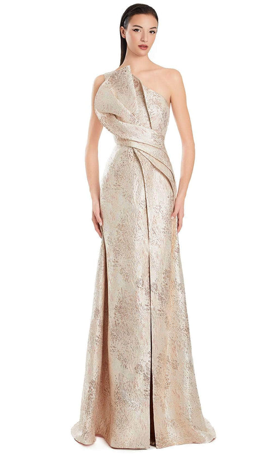 Alexander by Daymor 3067S25 - One Shoulder Textured A-Line Gown