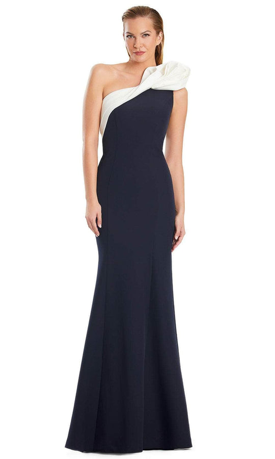 Alexander by Daymor 3076S25 - One-Shoulder Rosette Mermaid Gown