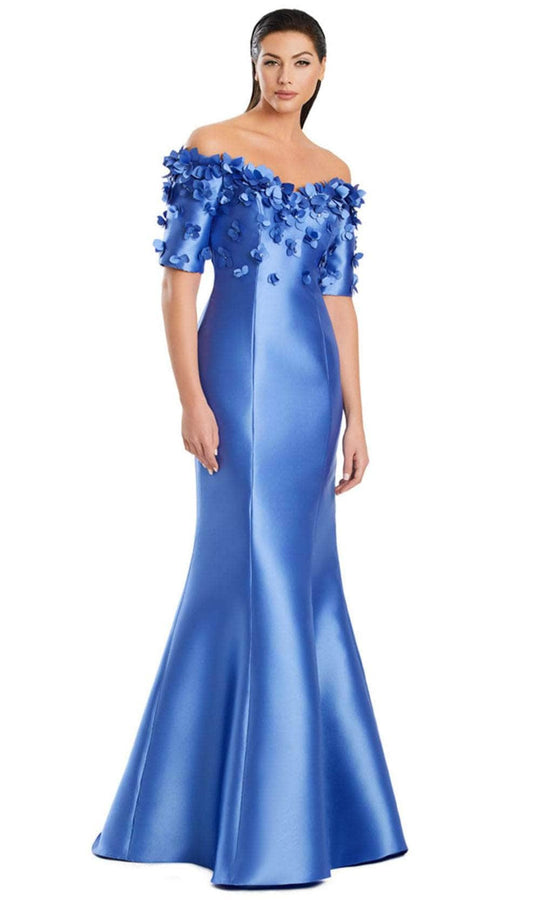Alexander by Daymor 3084S25 Floral Applique Evening Dress