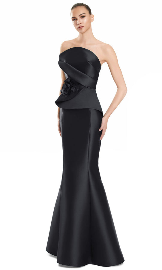 Alexander by Daymor 3108F25 - Strapless Mermaid Gown with Floral Waist