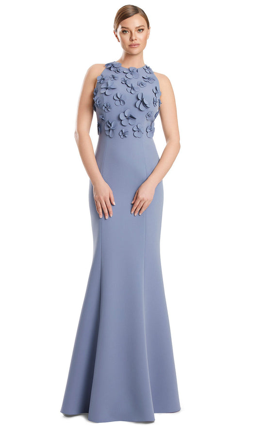 Alexander by Daymor 3235S26 - Floral Applique Evening Gown