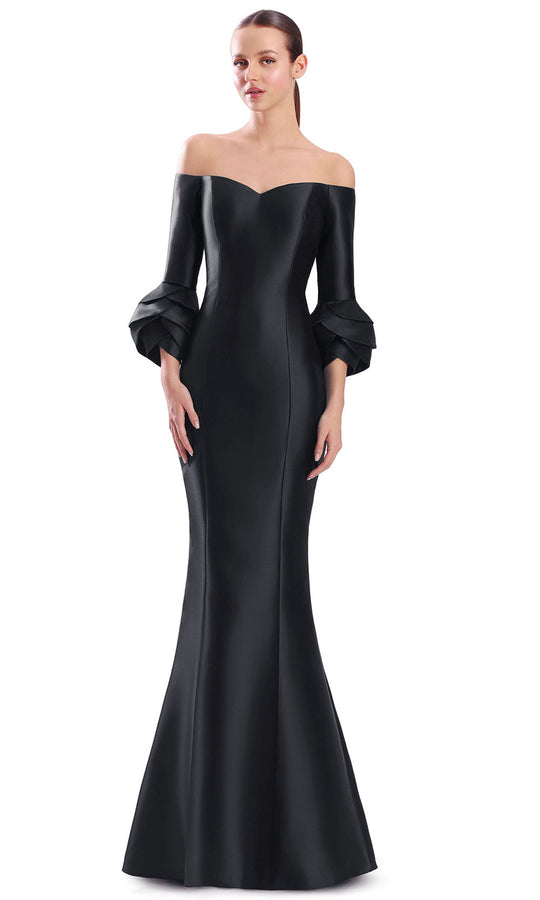 Alexander by Daymor 3320F26 - Off Shoulder Tulip Cuff Evening Gown
