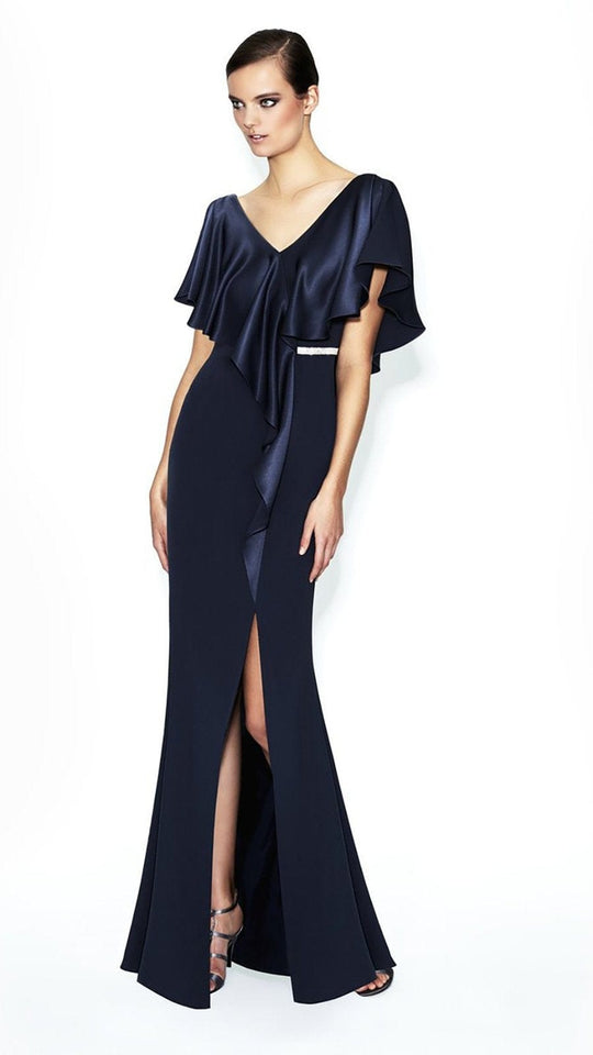 Alexander by Daymor 559 Cape Style Sheath Evening Dress