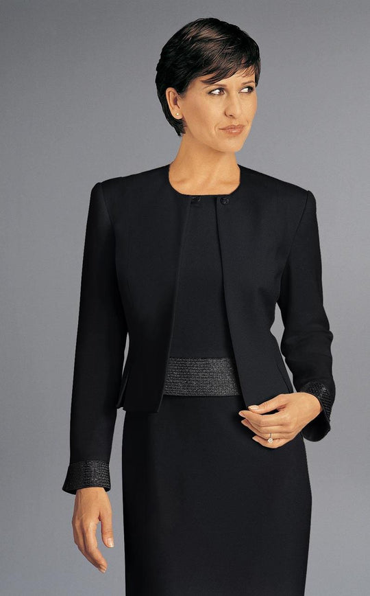 Alexander by Daymor - Jewel Dress with Ornate Cuffed Jacket 702109