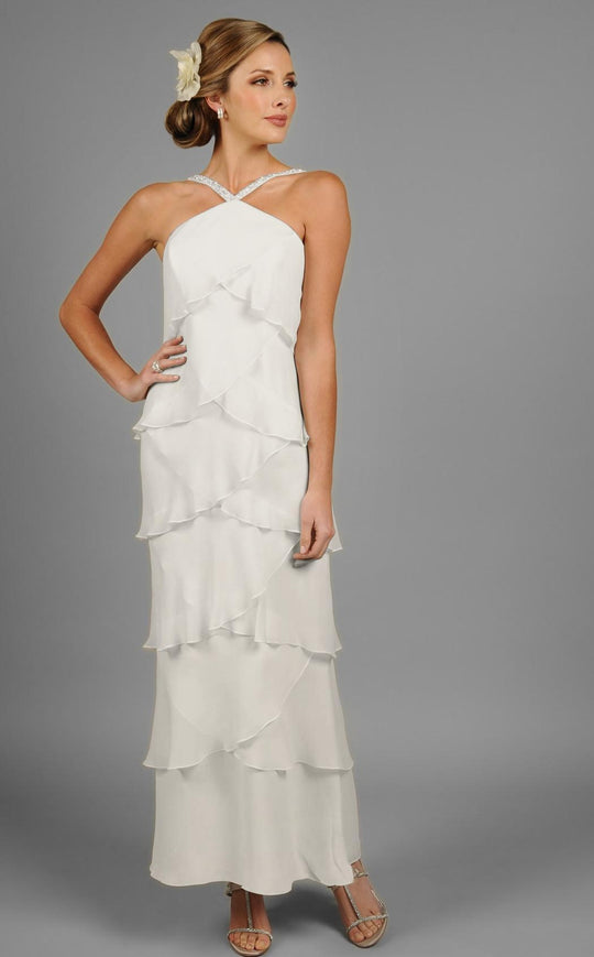 Alexander by Daymor 703451 Chiffon Sheath Evening Dress