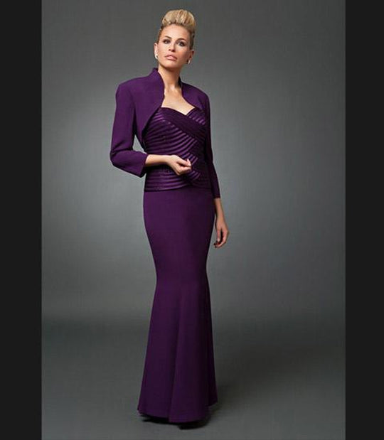 Alexander by Daymor 707003 - Sweetheart Trumpet Dress with Bolero