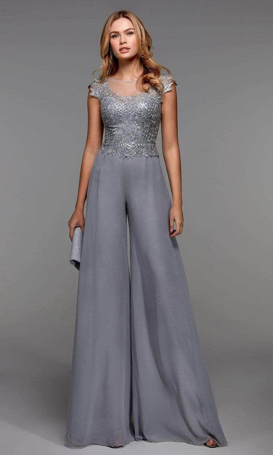 Alyce Paris - Lace Bodice Jumpsuit 27488