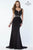 Alyce Paris 2613 - Plunging Beaded Waist Evening Dress Special Occasion Dress 8 / Black