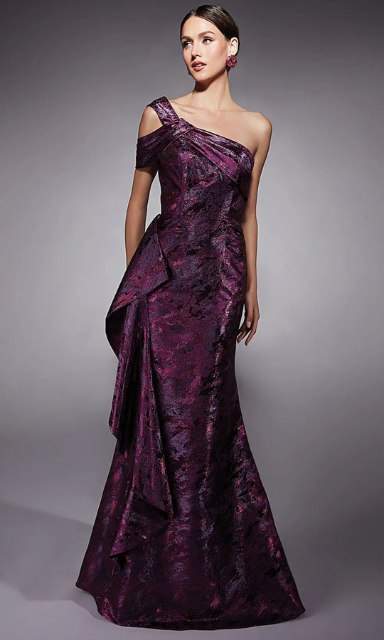 Alyce Paris 27701 - Cold Shoulder Side Ruffle Formal Dress