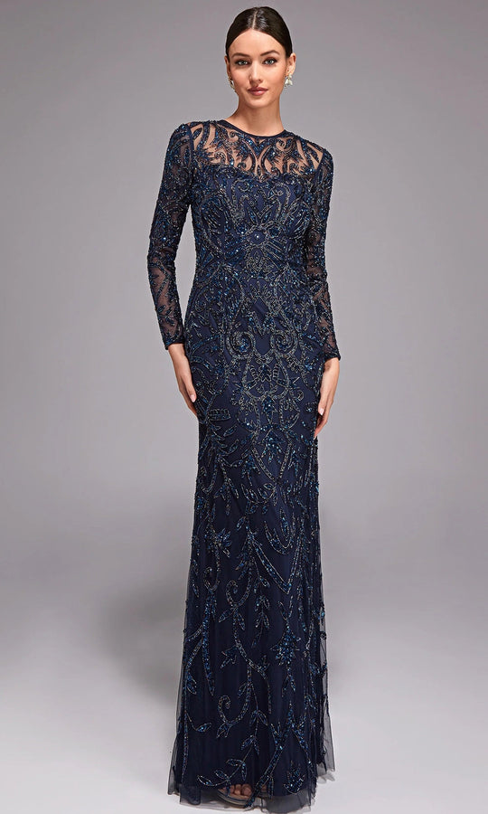 Alyce Paris 27778 - Beaded Illusion Sleeve Formal Gown
