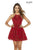 Alyce Paris 3070 - Lace Appliqued Halter Cocktail Dress Special Occasion Dress 6 / Claret