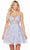 Alyce Paris 3125 - Sequin Motif A-Line Homecoming Dress Homecoming Dresses 000 / Unicorn (Violet)