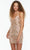 Alyce Paris 4515 - Glitter Open Back Cocktail Dress Cocktail Dresses 000 / Sand