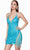 Alyce Paris 4624 - Fringed Sequin Homecoming Dress Party Dresses 000 / Caribbean