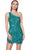 Alyce Paris 4641 - Sequin Beaded One-Sleeve Cocktail Dress Party Dresses 000 / Jade