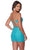 Alyce Paris 4644 - Deep V-Neck Embellished Party Dress Party Dresses 4 / Hot Coral