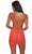 Alyce Paris 4644 - Deep V-Neck Embellished Party Dress Party Dresses 4 / Hot Coral