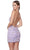 Alyce Paris 4666 - Floral Beaded Lace-Up Cocktail Dress Party Dresses