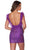 Alyce Paris 4669 - Feathered Plunging V-Neck Cocktail Dress Special Occasion Dress