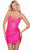 Alyce Paris 4691 - Twist Bustier Cutout Homecoming Dress Party Dresses 000 / Electric Fuchsia