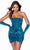 Alyce Paris 4692 - Strapless Ruched Velvet Homecoming Dress Special Occasion Dress 000 / Teal