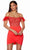 Alyce Paris 4693 - Cold Shoulder Fitted Cocktail Dress Special Occasion Dress 000 / Spicy Lady
