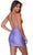 Alyce Paris 4706 - Ruched Deep V-Neck Party Dress Party Dresses 4 / Electric Blue