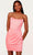 Alyce Paris 4714 - Corset Off Shoulder Homecoming Dress Special Occasion Dress 000 / Light Neon Pink