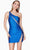 Alyce Paris 4719 - Asymmetric Illusion Cutout Cocktail Dress Special Occasion Dress 000 / Electric Blue