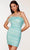 Alyce Paris 4728 - Feather Trimmed Homecoming Dress Special Occasion Dress 000 / Blue Radiance