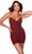 Alyce Paris 4730 - Ruched V-Neck Prom Dress Special Occasion Dress 000 / Burgundy