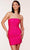 Alyce Paris 4738 - Beaded Strapless Cocktail Dress Prom Dresses 000 / Electric Fuchsia