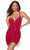 Alyce Paris 4747 - Bead Fringed Slit Homecoming Dress Special Occasion Dress 000 / Red