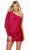 Alyce Paris 4748 - Puff Sleeve Sequin Cocktail Dress Prom Dresses 000 / Raspberry