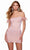 Alyce Paris 4759 - Feather Sleeve Sequin Homecoming Dress Special Occasion Dress 000 / Pink Opal
