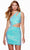 Alyce Paris 4766 - Sequin One-Sleeve Cocktail Dress Party Dresses 000 / Mint-Opal