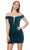 Alyce Paris 4775 - Sequin Off Shoulder Homecoming Dress Special Occasion Dress 000 / Dragonfly