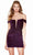 Alyce Paris 4775 - Sequin Off Shoulder Homecoming Dress Special Occasion Dress 000 / Purple