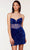Alyce Paris 4792 - Sheer Sequin Homecoming Dress Special Occasion Dress 000 / Royal
